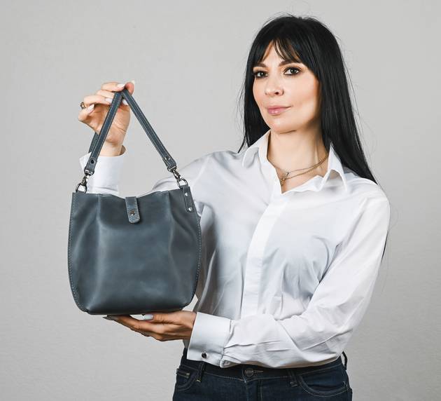 Wanderer Bag (Блакитний "Crazy Horse")