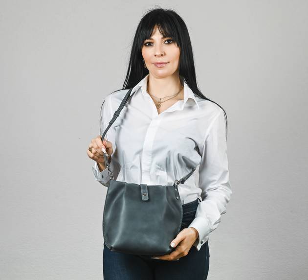 Wanderer Bag (Блакитний "Crazy Horse")